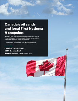 Canada's Oil Sands and Local First Nations
