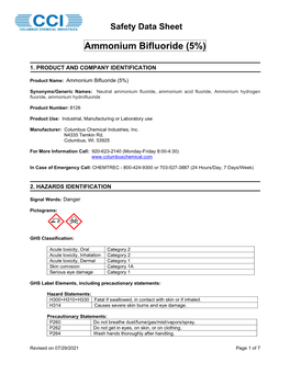 Ammonium Bifluoride (5%)