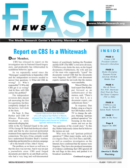 Report on CBS Is a Whitewash