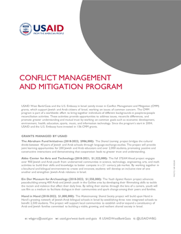 Conflict Management and Mitigation Program