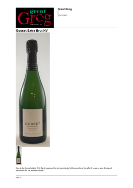 Gosset Extra Brut NV