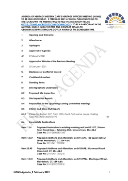 Final Homs Agenda 2 February 2021.Pdf