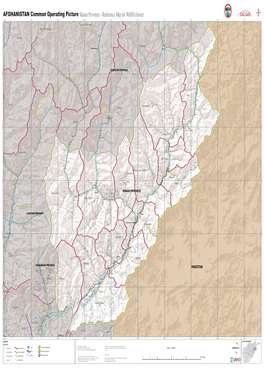 AFGHANISTAN Common Operating Picture Kunar Province - Reference Map for WASH Cluster