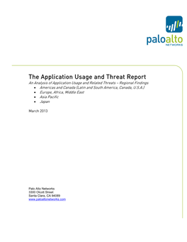 The Application Usage and Threat Report