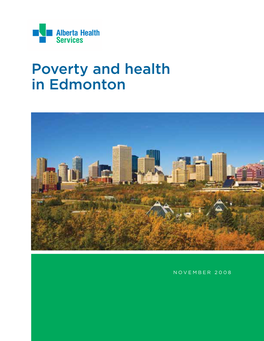 Poverty and Health in Edmonton
