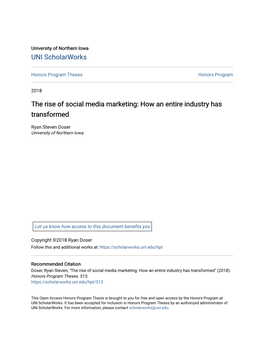The Rise of Social Media Marketing: How an Entire Industry Has Transformed