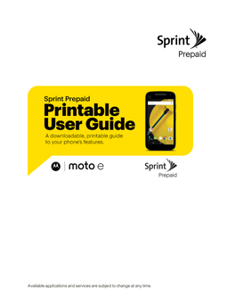 Motorola Moto E User Guide