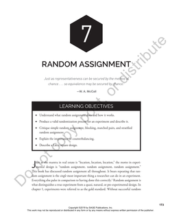 Random Assignment