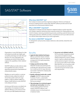 SAS/STAT® Software