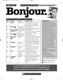 GB BONJOUR1 8/7/09 16:09 Page 1