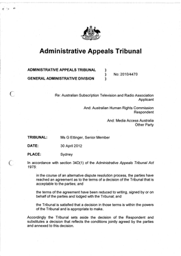 Administrative Appeals Tribunal