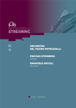 Orchestra Del Teatro Petruzzelli Pinchas Steinberg Emanuele Arciuli
