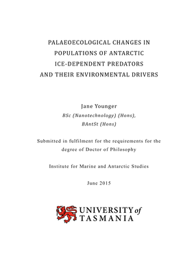 Palaeoecological Changes in Populations of Antarctic Ice-Dependent Predators and Their Environmental Drivers