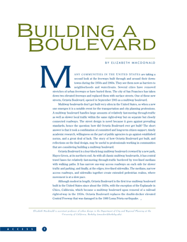 Building a Boulevard