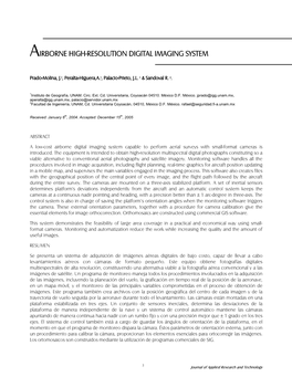 Airborne High-Resolution Digital Imaging System