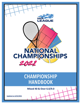 Tournament Handbook