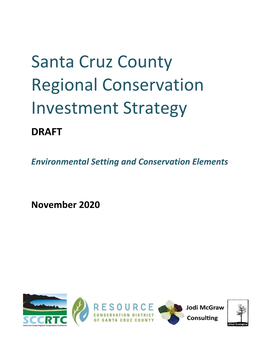 Environmental Setting and Conservation Elements