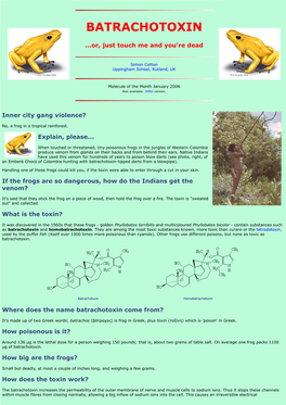 Batrachotoxin