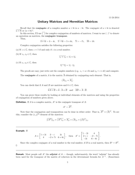 Unitary-And-Hermitian-Matrices.Pdf