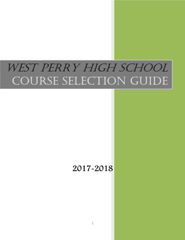 Course Selection Guide