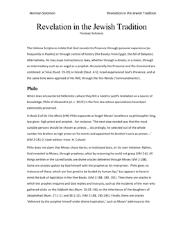 Revelation Preprint