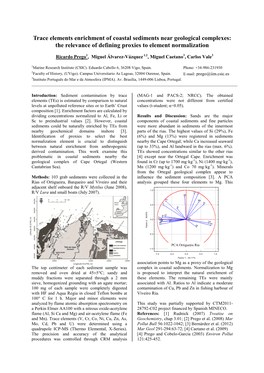 Trace Elements Enrichment of Coastal Sediments Near Geological Complexes: the Relevance of Defining Proxies to Element Normalization