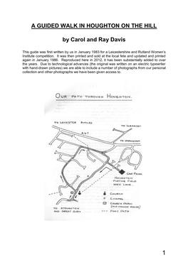 A GUIDED WALK in HOUGHTON on the HILL by Carol and Ray Davis