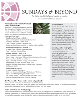 Sundays & Beyond