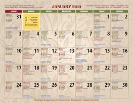 DC Metro Calendar 2021.Indd