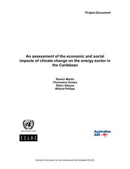 An Assessment of the Economic and Social Impacts of Climate Change on the Energy Sector in the Caribbean