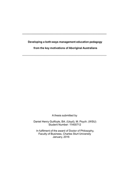 Developing a Both-Ways Management Education Pedagogy