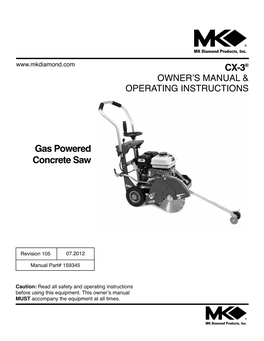 CX-3® Gas Powered Concrete