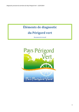 Éléments De Diagnostic Du Périgord Vert Document De Travail