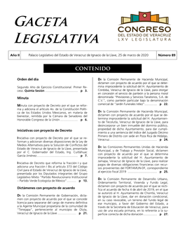 Gaceta Legislativa