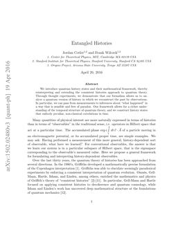 Arxiv:1502.02480V3 [Quant-Ph] 19 Apr 2016 Experiments by Enforcing a Consistent Interpretation of Quantum Evolution