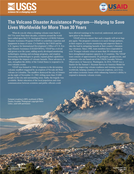 The Volcano Disaster Assistance Program—Helping to Save Lives Worldwide for More Than 30 Years