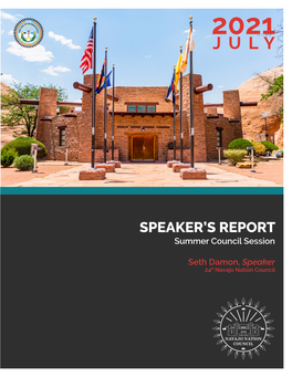 Speaker's Report