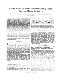 A New Noise Source in Superconducting Tunnel Junction Photon Detectors