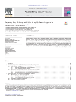 Targeting Drug Delivery with Light: a Highly Focused Approach