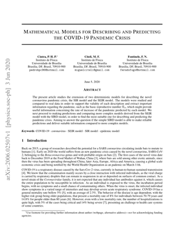 Mathematical Models for Describing and Predicting