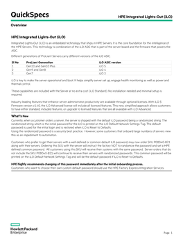 HPE Integrated Lights-Out (Ilo) Overview