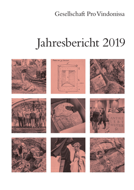 Jahresbericht 2019 Jahresbericht 20 Jahresbericht Eelcat Pro V Gesellschaft Indonissa 1 9 Gesellschaft Pro Vindonissa