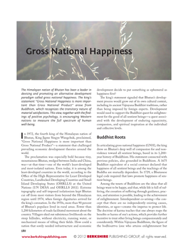 Gross National Happiness