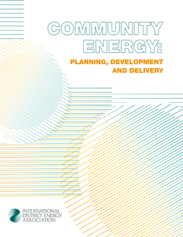 Community Energy – Planning, Development and Delivery
