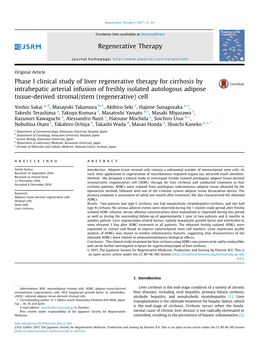 Regenerative Therapy 6 (2017) 52E64