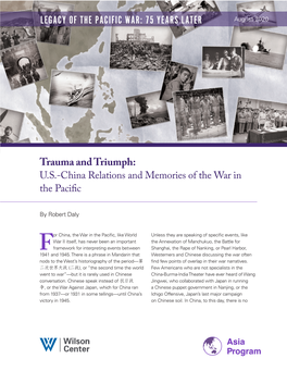 Legacy of the Pacific War: 75 Years Later August 2020