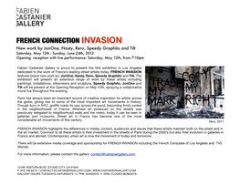 French Invasion Press Release
