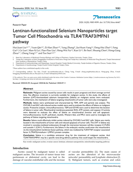 Pdf Amino Acid Surface Decoration on the Anticancer Efficacy of Selenium Nanoparticles