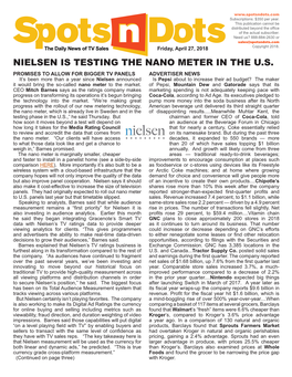 Nielsen Is Testing the Nano Meter in the U.S