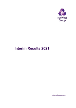 Interim Results 2021